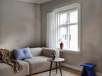 Moln wall mural by Sandberg in Misty Blue, styled in a room, view 2