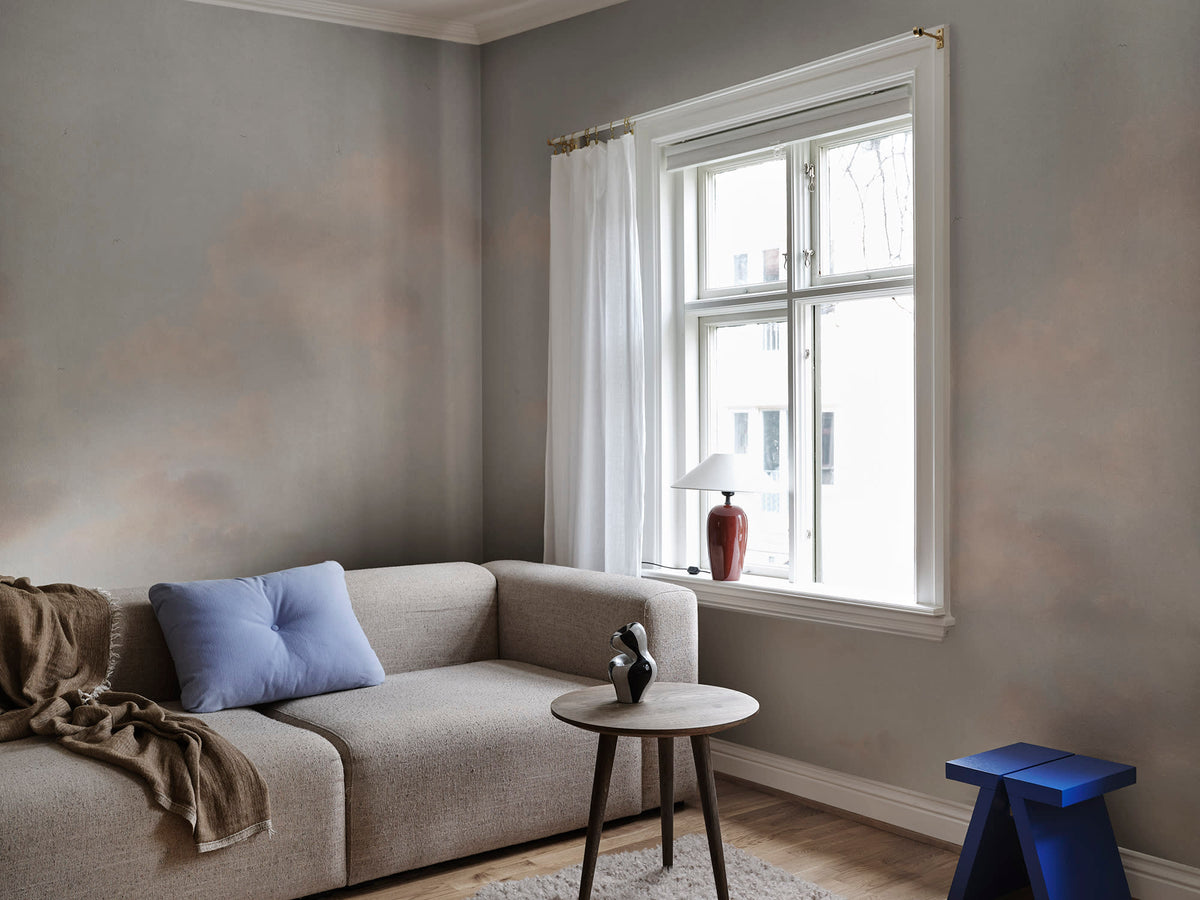 Moln wall mural by Sandberg in Misty Blue, styled in a room, view 2