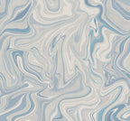 Klint wall mural by Sandberg in Misty Blue, flat swatch showing the repeat