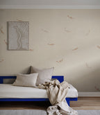 Hav wall mural by Sandberg in Terracotta, styled on an interior wall