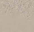 Liselund wall mural by Sandberg – botanical design, Brown – Hazel – flat swatch showing the repeat
