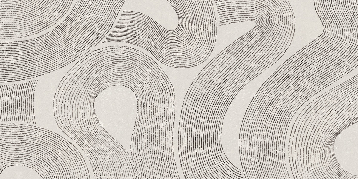Zen Mural wall mural by Sandberg – abstract design, Grey – Graphite