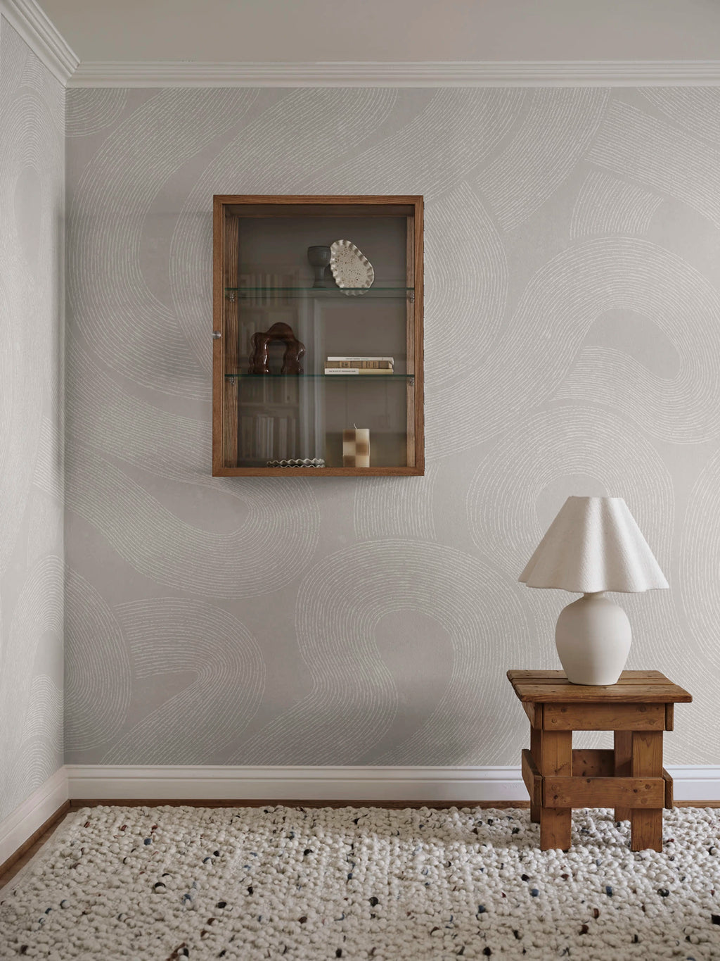 Zen Mural wall mural by Sandberg – abstract design, Grey