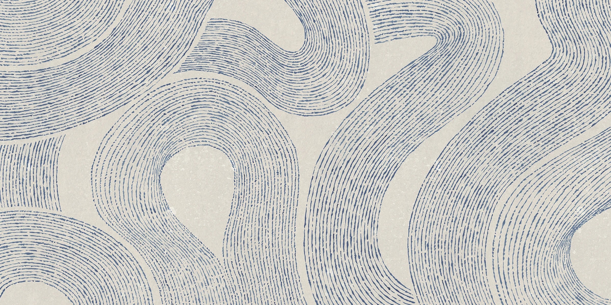 Zen Mural wall mural by Sandberg – abstract design, Blue – Indigo Blue – flat swatch showing the repeat, view 4