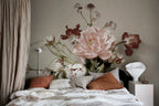 Julie wall mural by Sandberg – floral design, White – styled in a room setting, view 6
