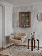 Ceder wall mural by Sandberg – botanical design, Grey – styled in a room setting, view 4