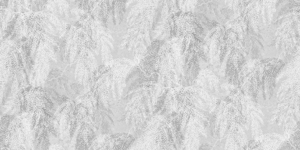 Ceder wall mural by Sandberg – botanical design, Grey – flat swatch showing the repeat, view 2