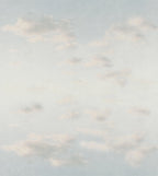 Moln Ceiling wall mural by Sandberg – sky & clouds design, Light Blue – flat swatch showing the repeat
