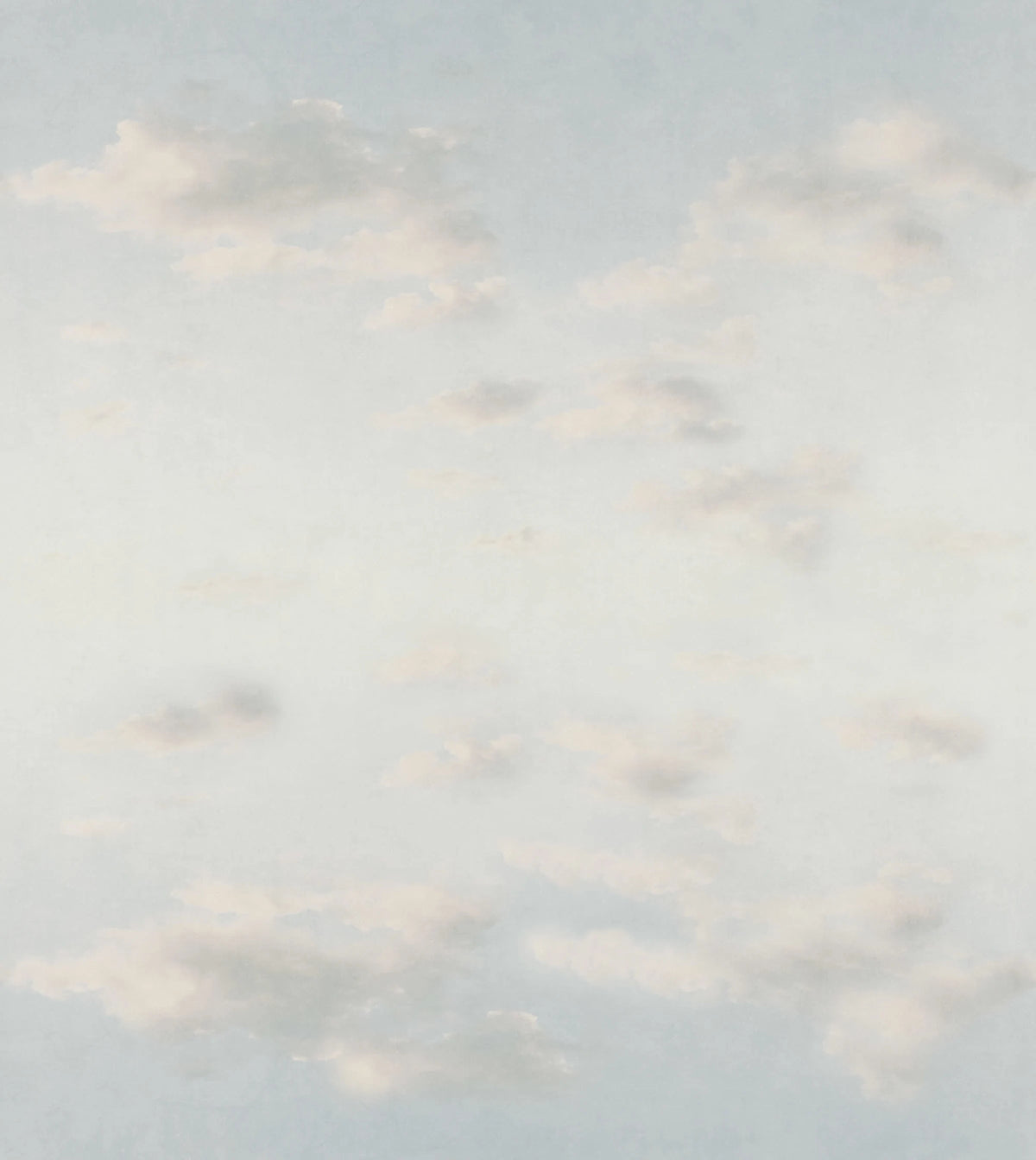 Moln Ceiling wall mural by Sandberg – sky & clouds design, Light Blue – flat swatch showing the repeat