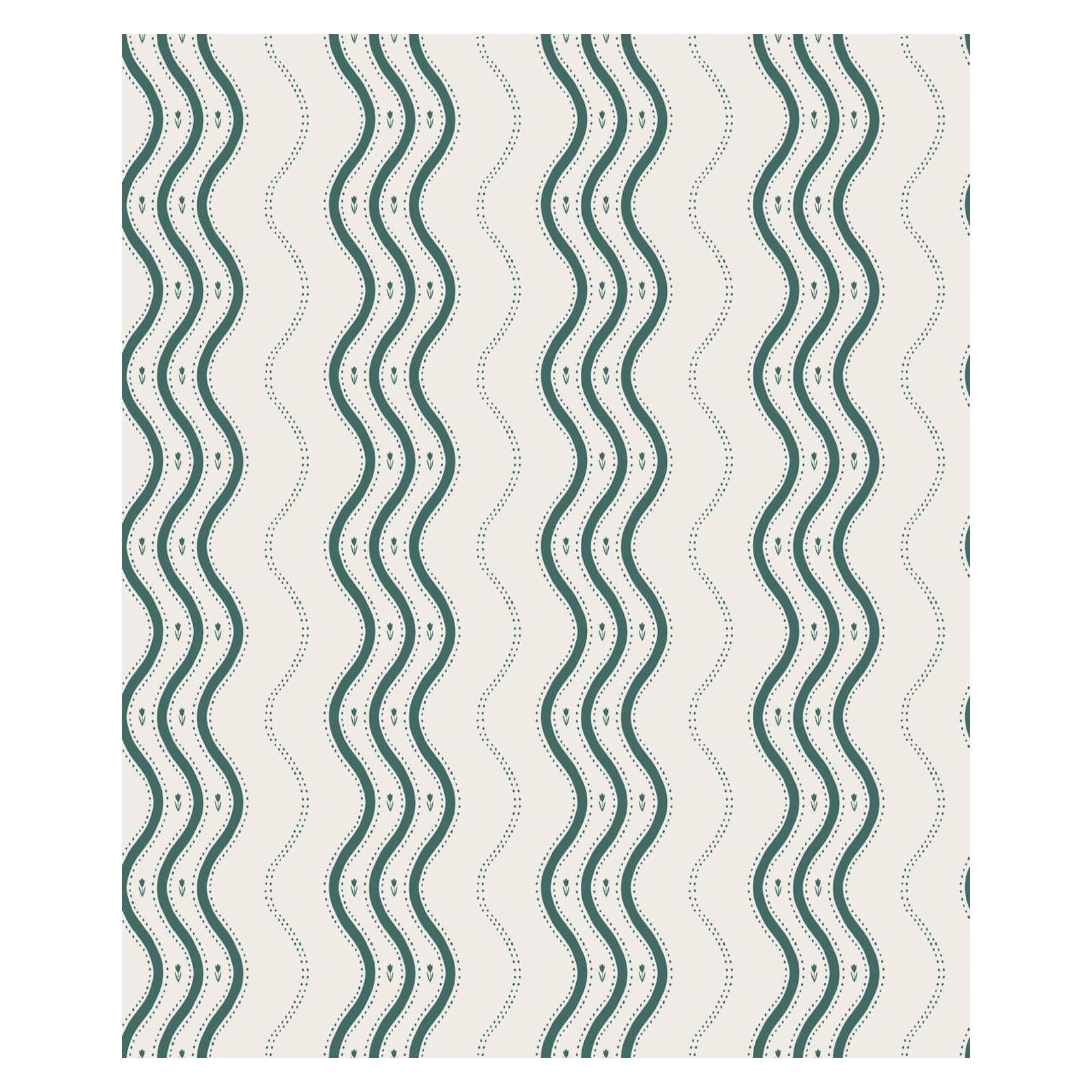 Ben Wavy Stripe - Wallpaper Trader