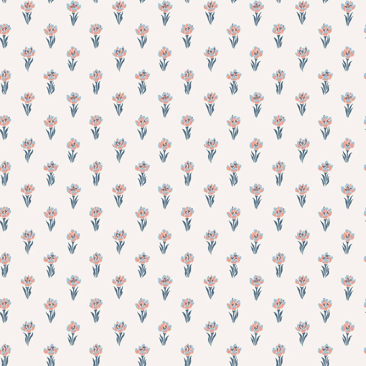 Betty Blue wallpaper by Sandberg – floral design