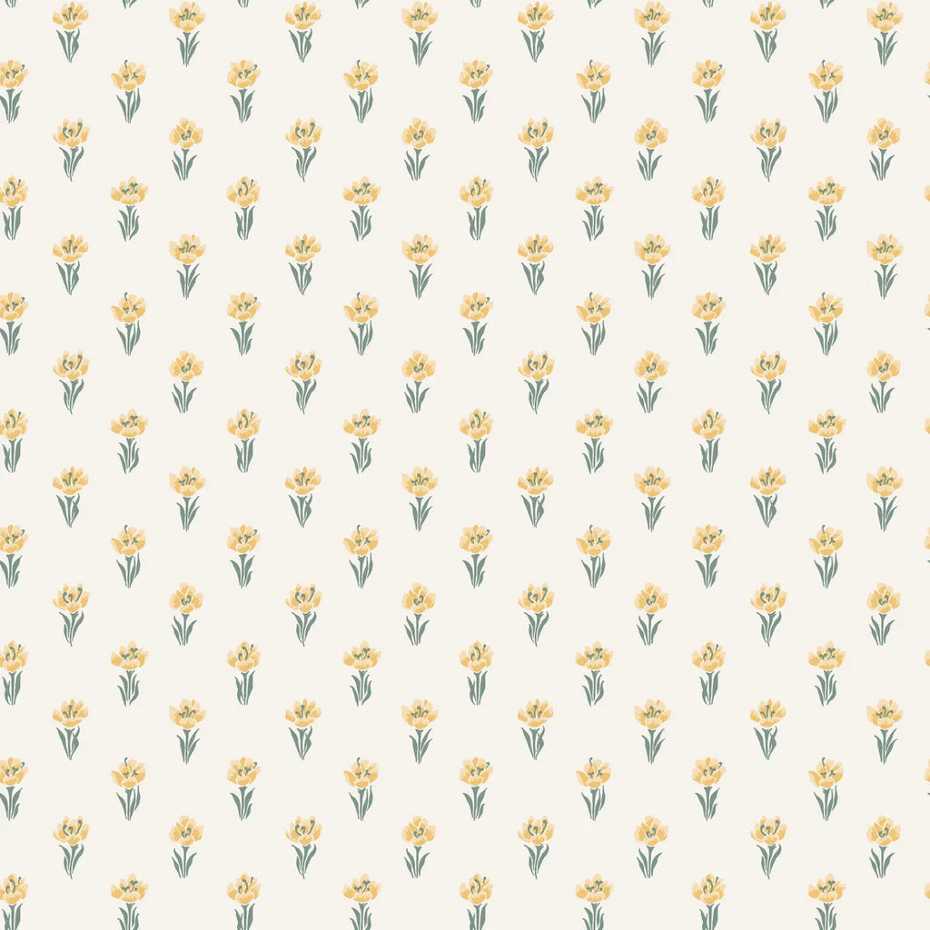 Betty Yellow wallpaper by Sandberg – floral design