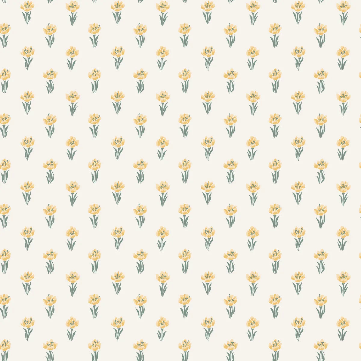Betty Yellow wallpaper by Sandberg – floral design