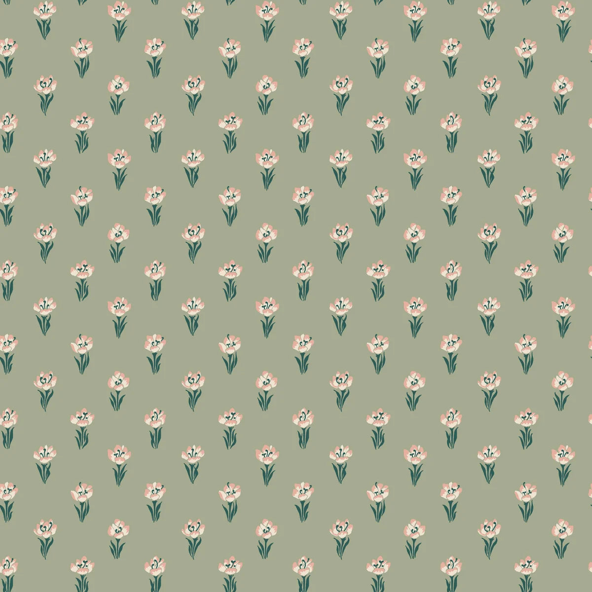 Betty Green wallpaper by Sandberg – floral design