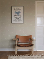 Gillis wallpaper by Sandberg – Beige – Sandstone colourway, styled on an interior wall