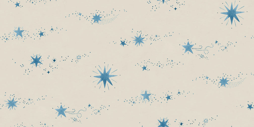 Gillis Blue wall mural by Sandberg – botanical design