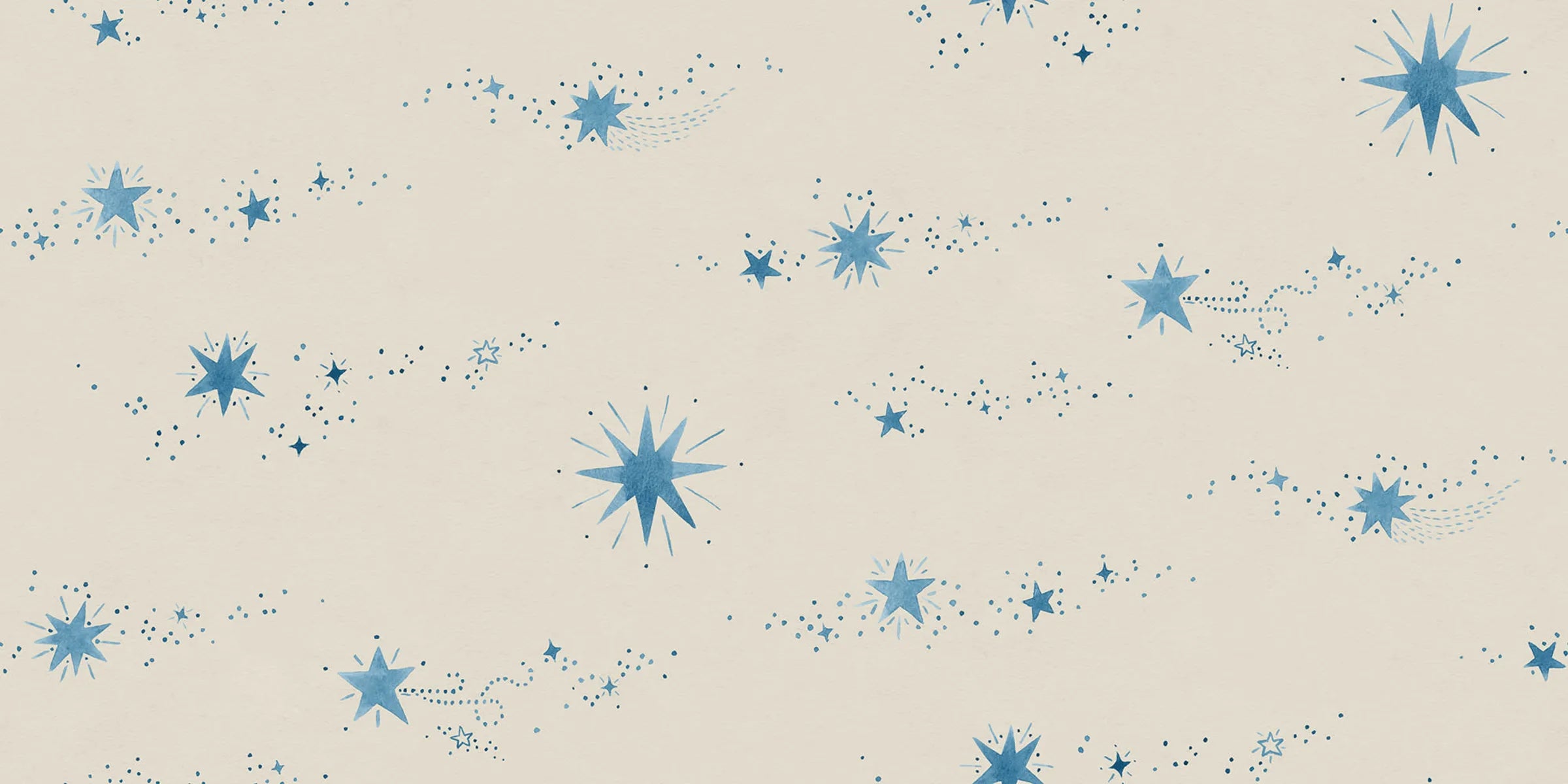 Gillis Blue wall mural by Sandberg – botanical design