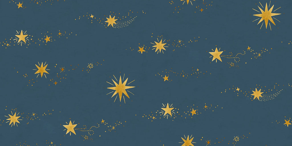 Gillis Midnight Blue wall mural by Sandberg – botanical design