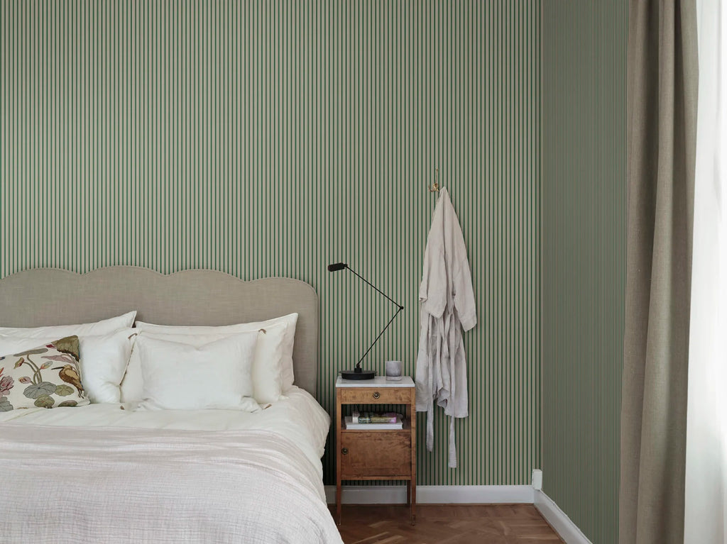 Linn wallpaper by Sandberg in a room setting