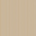 Linn wallpaper by Sandberg, flat swatch of slim vertical stripes in warm caramel and brown on cream