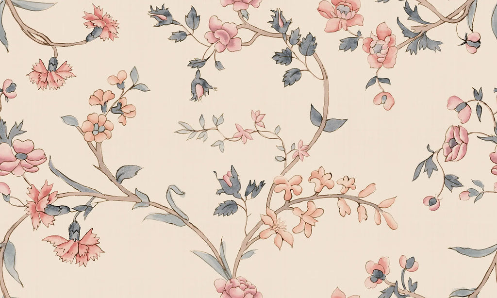 Clara Pastel wall mural by Sandberg – floral design