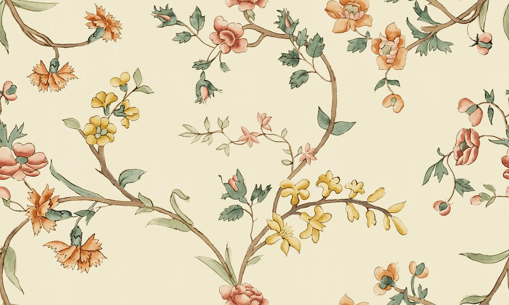 Clara Oat wall mural by Sandberg – floral design