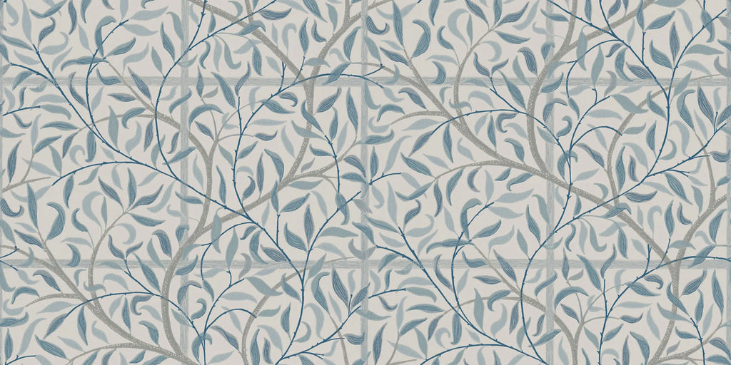 Emmie Misty Blue wall mural by Sandberg – botanical design