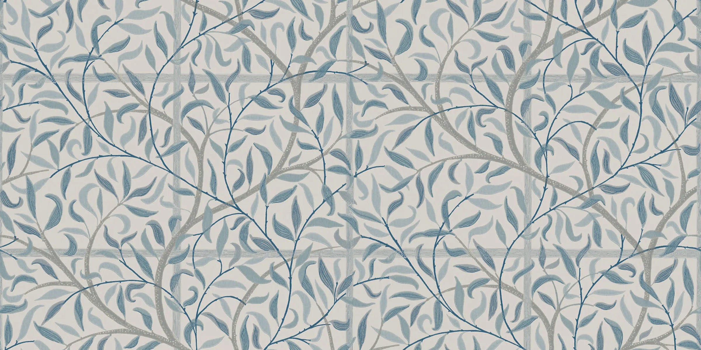 Emmie Misty Blue wall mural by Sandberg – botanical design