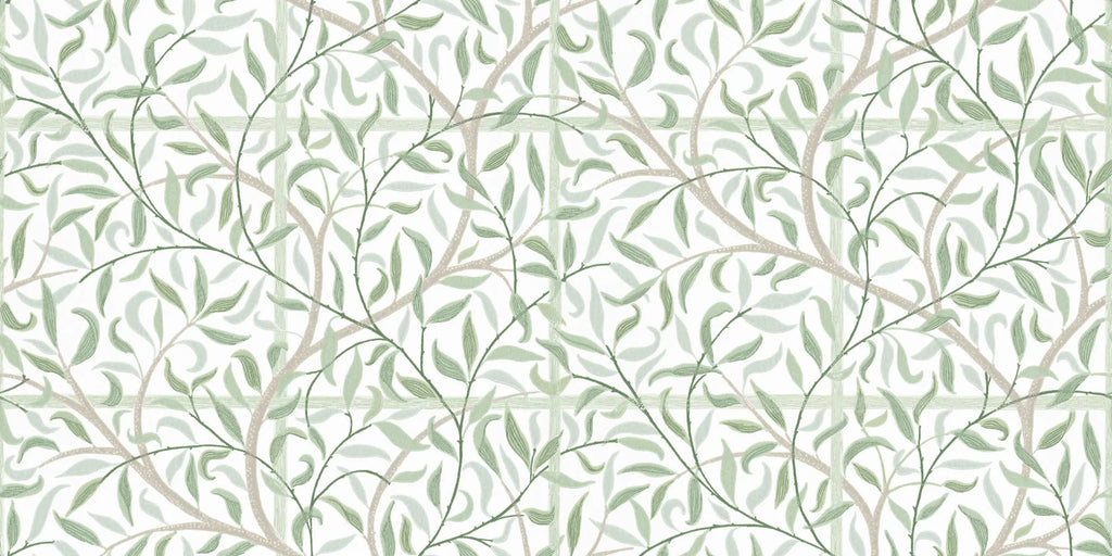 Emmie Spring Green wall mural by Sandberg – botanical design