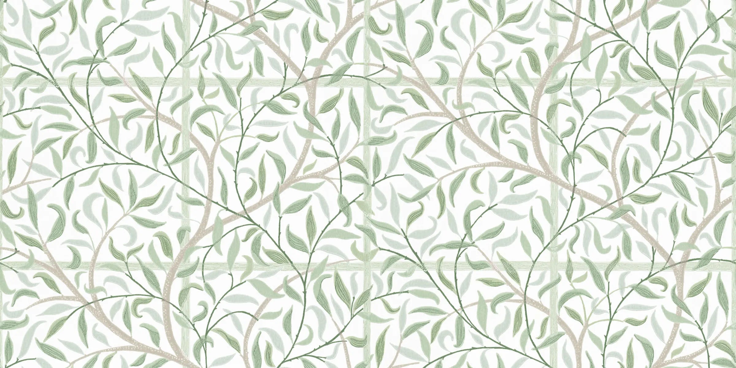 Emmie Spring Green wall mural by Sandberg – botanical design