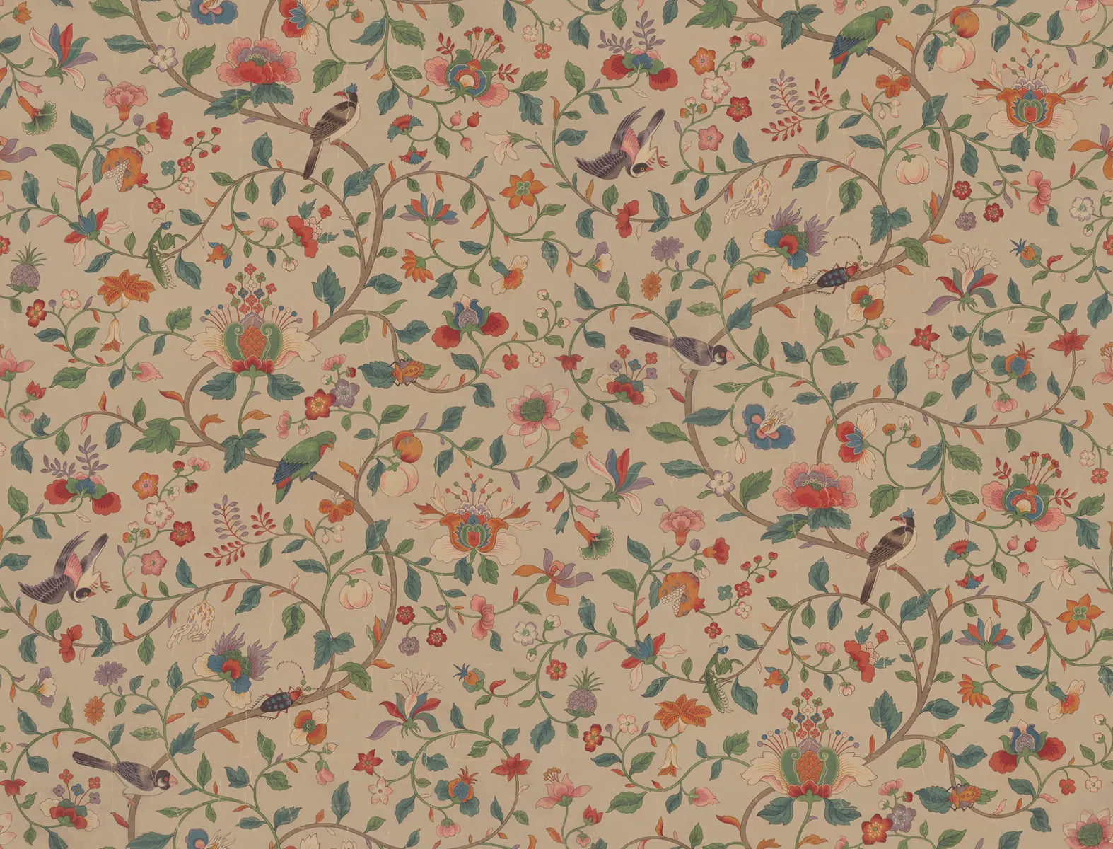 Hedda Colorful wall mural by Sandberg – botanical design