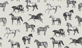 Colette wallpaper by Sandberg – animals design, Grey – Graphite – styled in a room setting, view 9