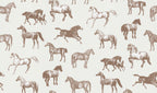 Colette wallpaper by Sandberg – animals design, Brown – styled in a room setting, view 5