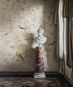 Chinoiserie Garden wallpaper by Sandberg – chinoiserie design, White – Eggshell – styled in a room setting, view 7
