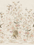 Chinoiserie Garden wallpaper by Sandberg – chinoiserie design, White – Eggshell – flat swatch showing the repeat, view 3