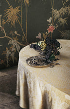 Bamboo Grove wallpaper by Sandberg – chinoiserie design, Brown – Dark – styled in a room setting, view 6