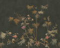 Bamboo Grove wallpaper by Sandberg – chinoiserie design, Brown – Dark – flat swatch showing the repeat, view 2