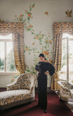 Bloom wallpaper by Sandberg – chinoiserie design, Green – Spring Green – styled in a room setting, view 13