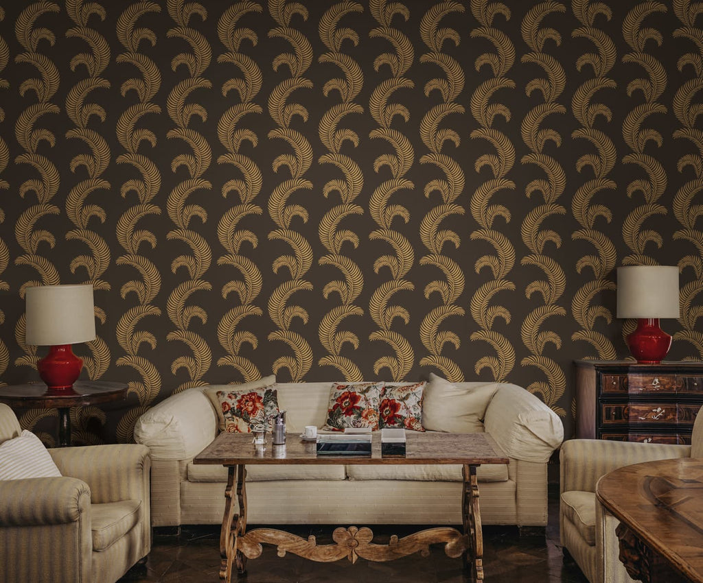 Jasmine wallpaper by Sandberg in a room setting