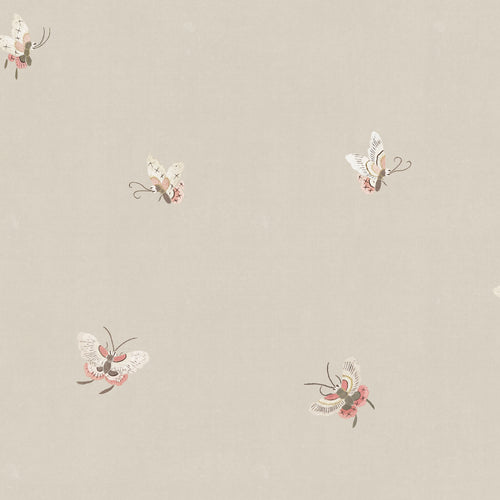 Butterflies wallpaper by Sandberg in Sandstone, close-up of the butterfly pattern