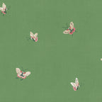 Butterflies wallpaper by Sandberg in Green, close-up of the butterfly pattern