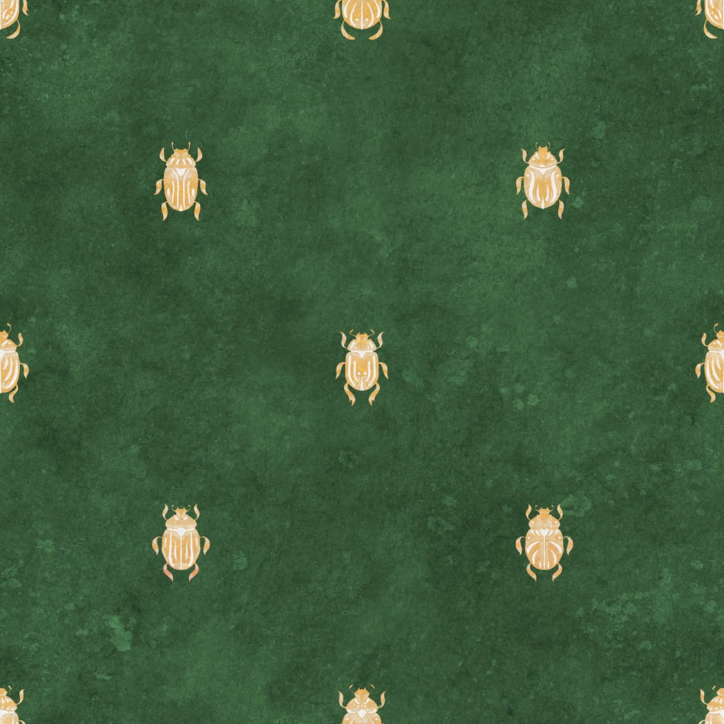 Audrey Dark Green wallpaper by Sandberg – botanical design