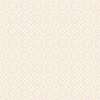Edvin wallpaper by Sandberg, flat swatch of a tonal cream-on-cream diamond floral trellis
