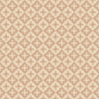 Edvin wallpaper by Sandberg, flat swatch of a terracotta-pink diamond floral lattice on beige