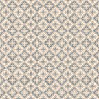 Edvin wallpaper by Sandberg, flat swatch of a soft blue lattice floral pattern on beige