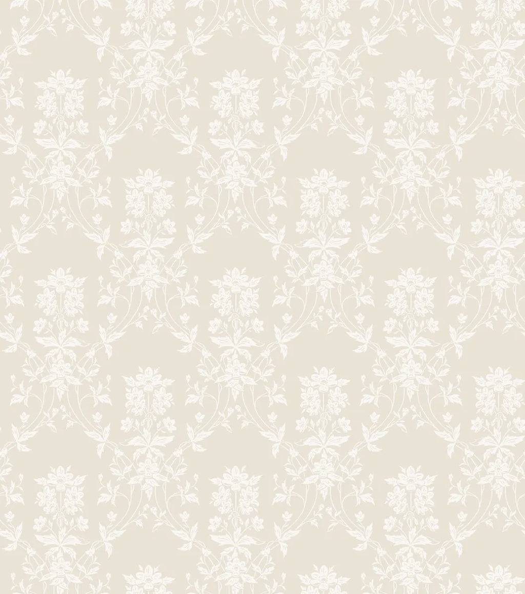 Alva Beige wallpaper by Sandberg – floral design