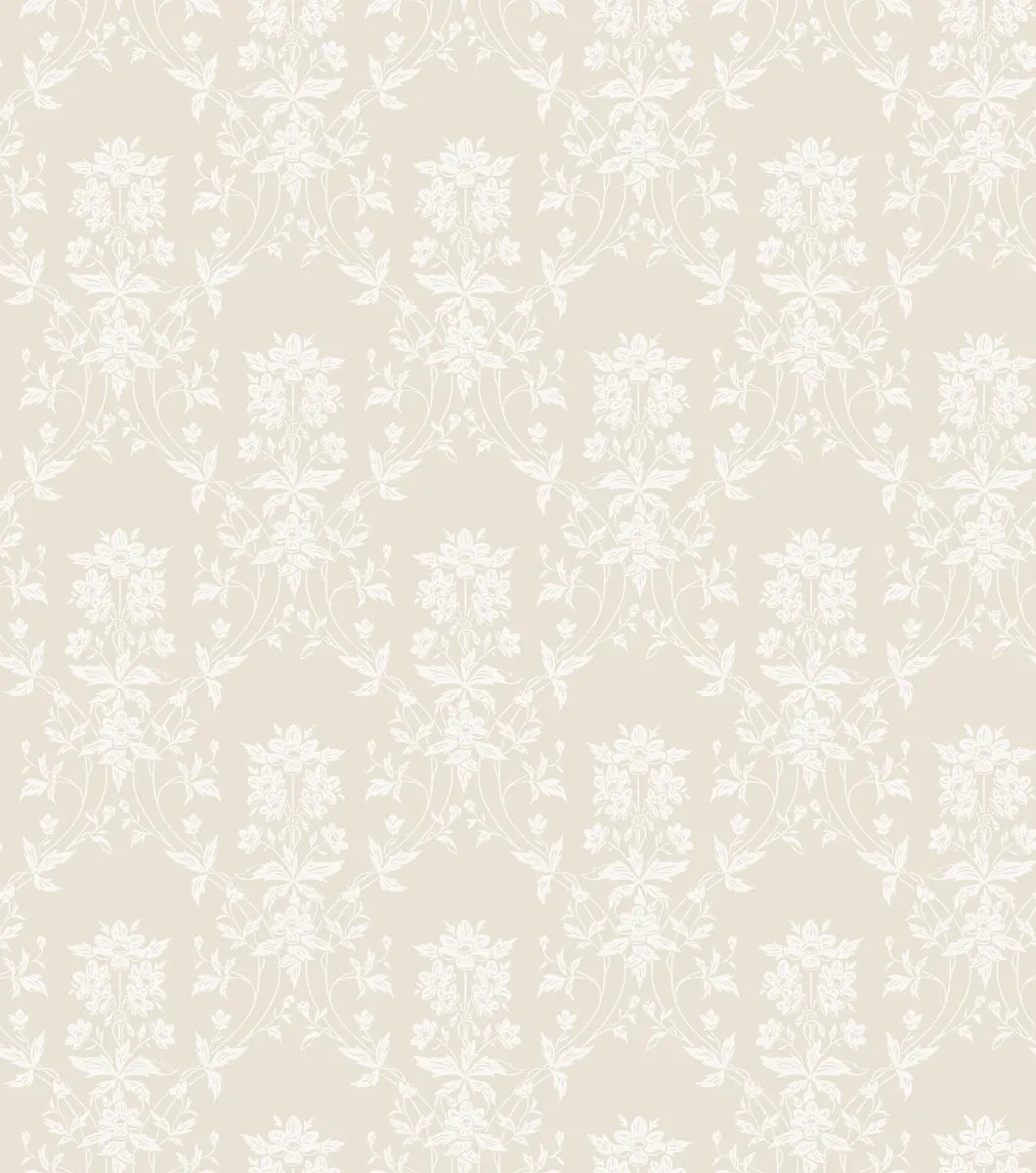 Alva Beige wallpaper by Sandberg – floral design