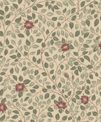 Solliden Burgundy wallpaper by Sandberg – floral design