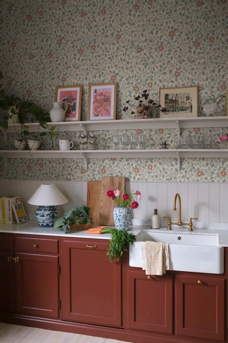 Solliden wallpaper by Sandberg in a room setting