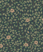 Solliden Midnight Blue wallpaper by Sandberg – floral design